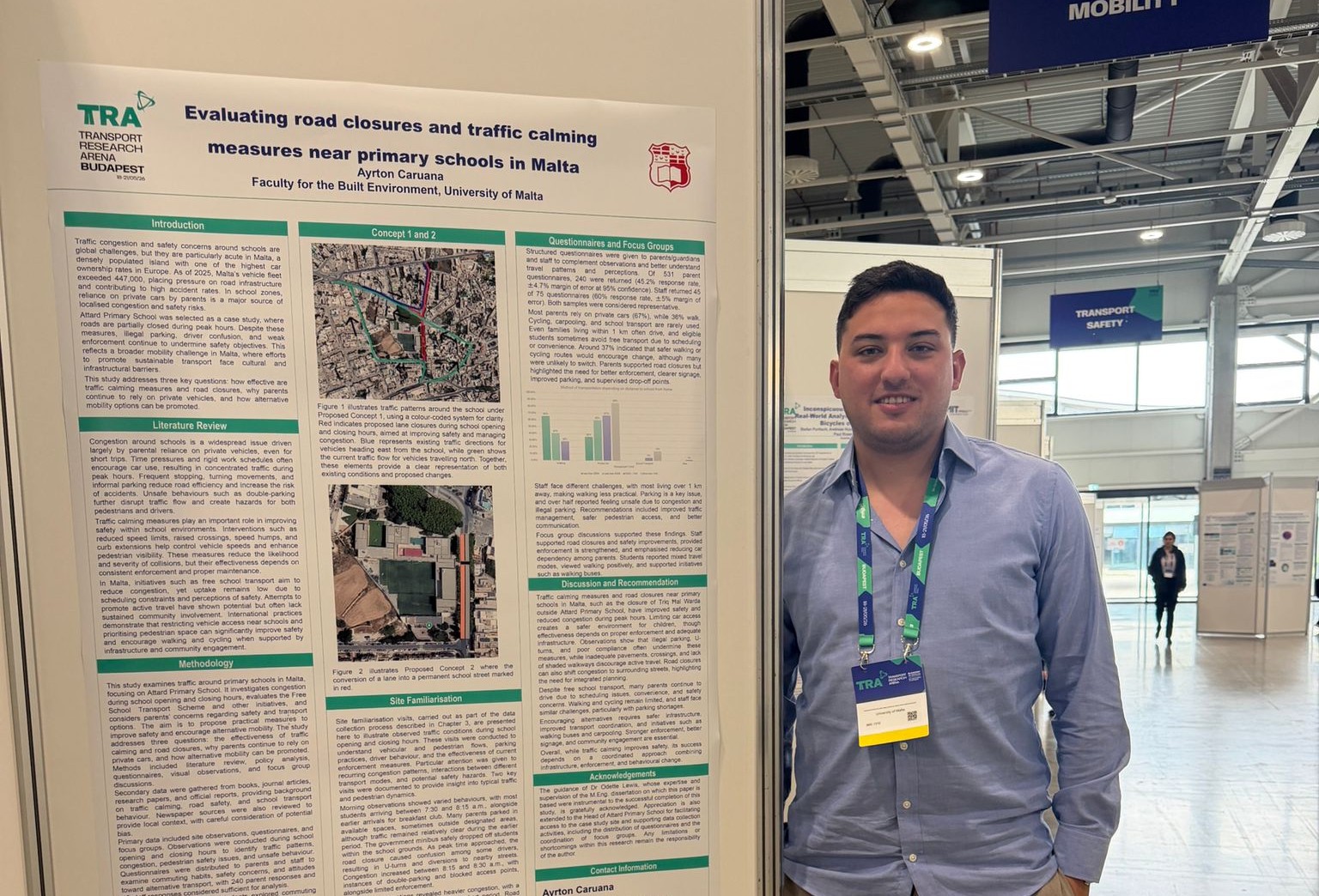 Celebrating Excellence: Our Civil Engineer Ayrton Caruana Presents Research at TRA 2026